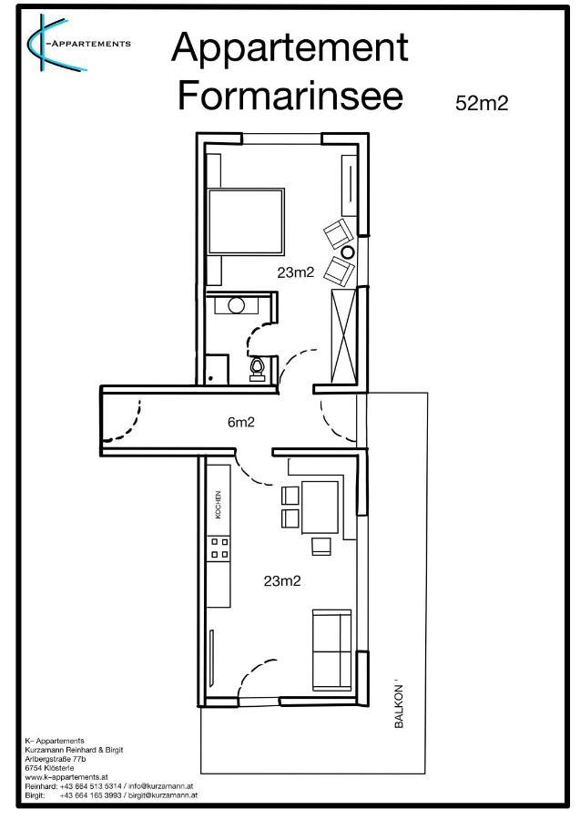 K-Appartements Klosterle المظهر الخارجي الصورة